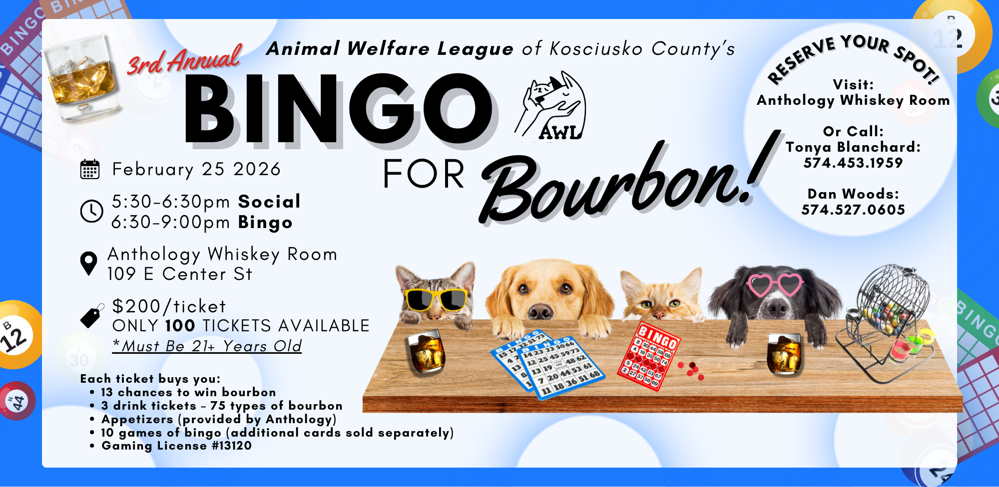 3rd Annual Bingo for Bourbon 2026